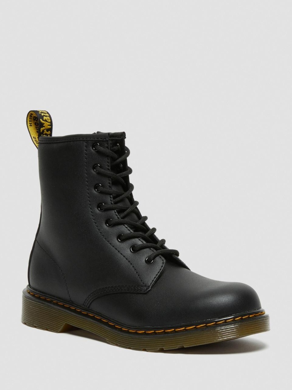 Dr. Martens Black Lace-Up Kids Combat Boot